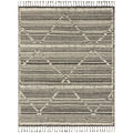 Rugs by Roo Loloi Iman Ivory Charcoal Area Rug in size 18" x 18" Sample