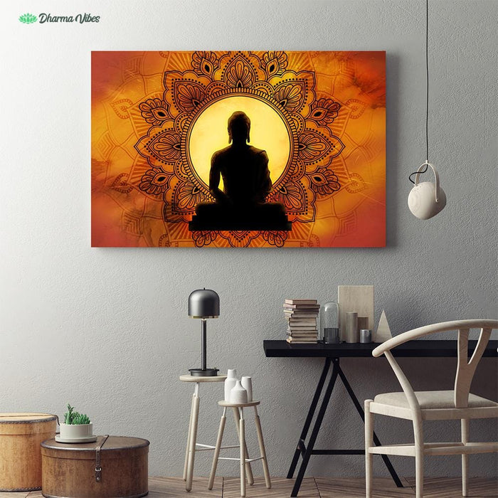 Incandescent Buddha by McAshe 1-Piece Canvas
