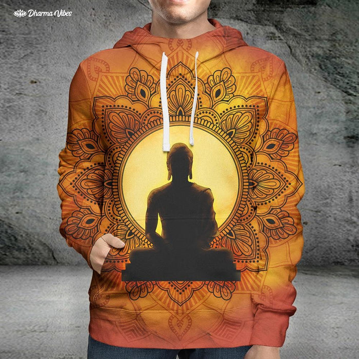Incandescent Buddha by McAshe Hoodie