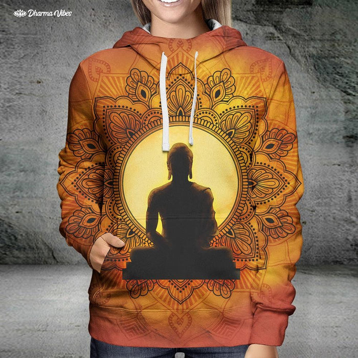 Incandescent Buddha by McAshe Hoodie