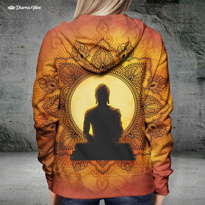 Incandescent Buddha by McAshe Hoodie