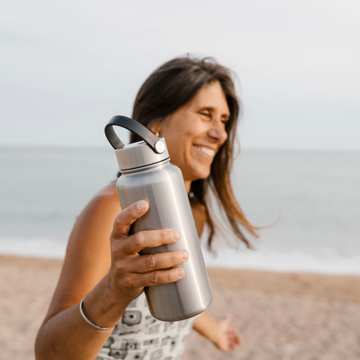 Insulated Water Bottle 950ml - Steel Cap