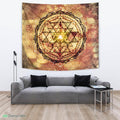 Irradiated Sage Sri Yantra by McAshe Tapestry