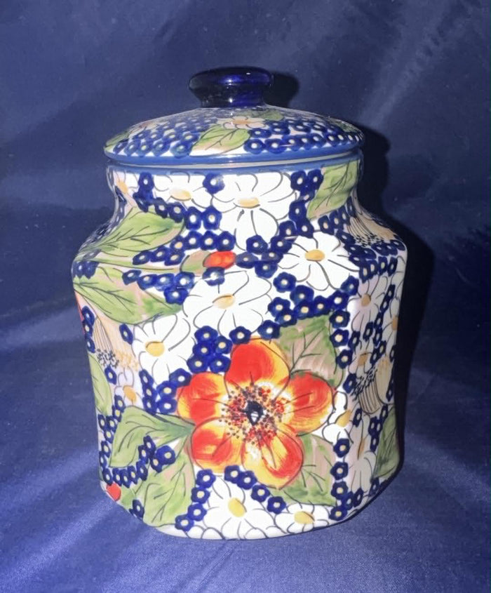Isabel 7" Jar with Lid - Shape: P173 - Pattern: Isabel (IM02)