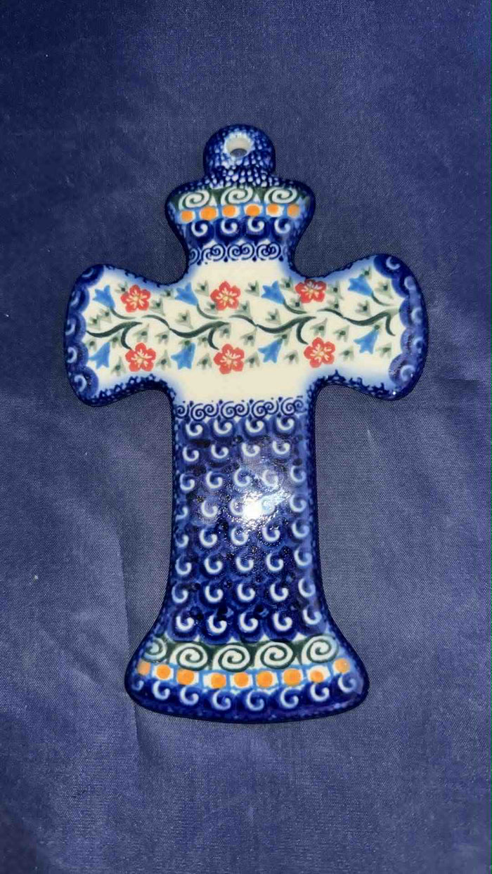 Kalich Blue Tulip with Red Daisy Cross - Pattern: Blue Tulip with Red Daisy