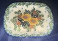Kalich Sunflower Square Dish - Pattern: Sunflower