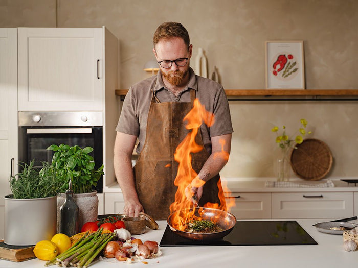 KUPFER HYBRID ANTIHAFT BRATPFANNENSET - 3 TEILE - 4