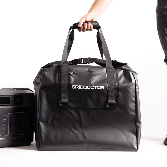 110L Faraday Bag being held by handle