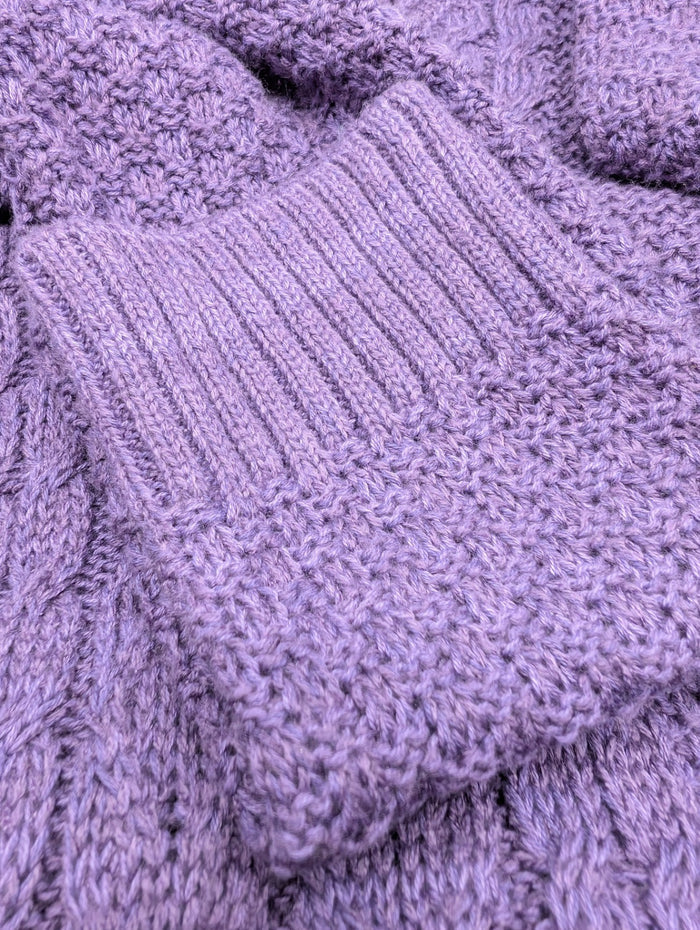 Laura Scott V-Neck Cable Sweater