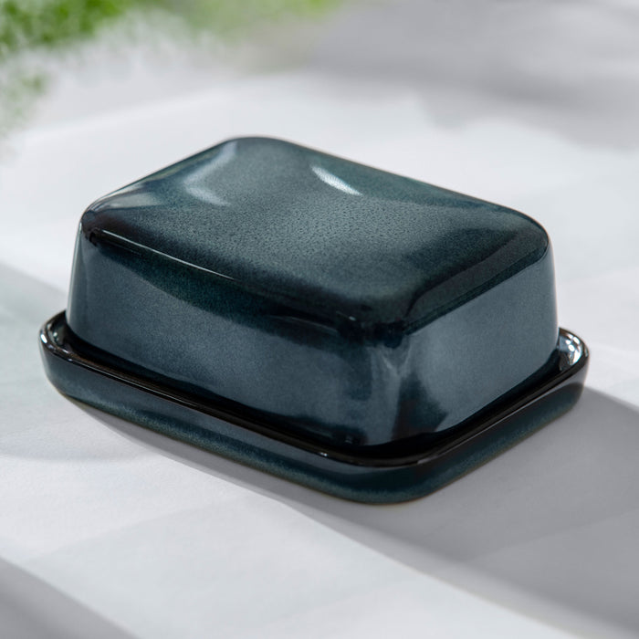Lave Gris Covered Butterdish