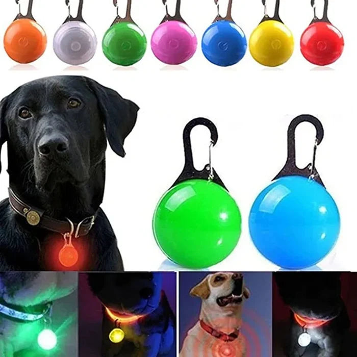 LED Dog Collar Light: Night Safety Glow Pendant Accessory