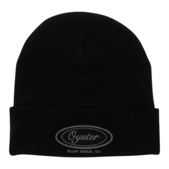 Legacy Black Cuffed Beanie With Oyster Logo