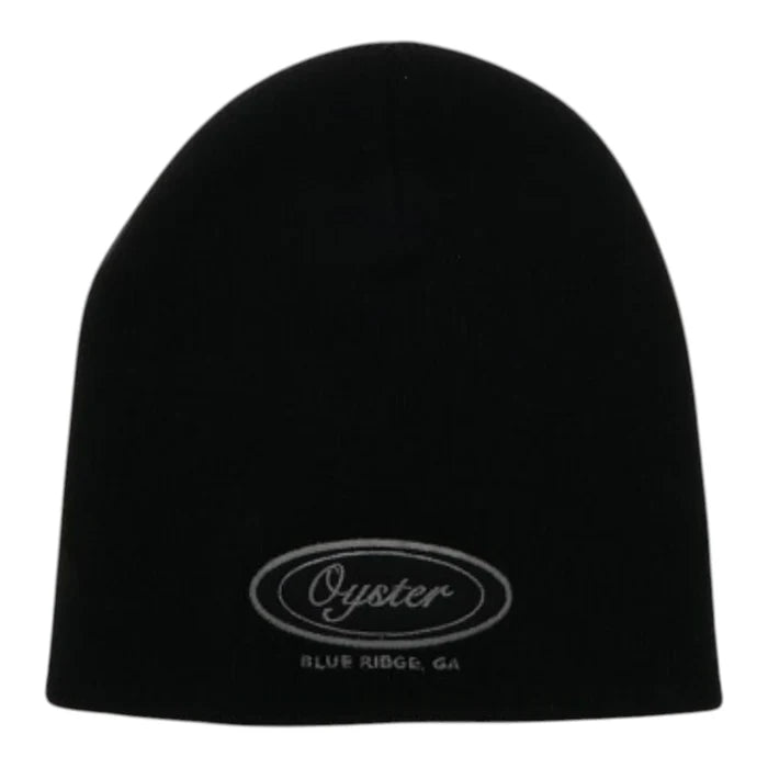 Legacy Black Non-Cuff Beanie With Oyster Logo