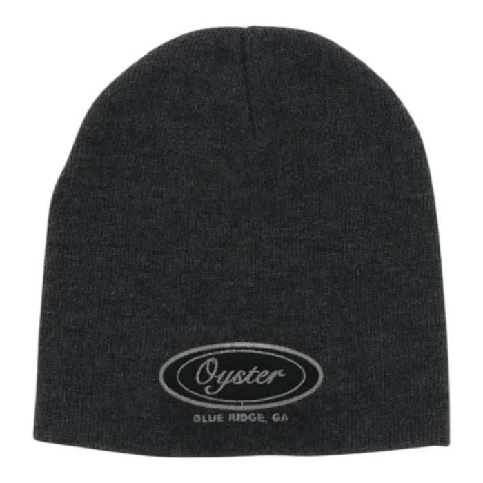 Legacy Charcoal Non-Cuff Beanie With Oyster Logo