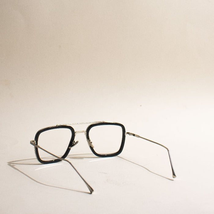 Legendary Rectangle Clear Sunglass Eyewear June Trading