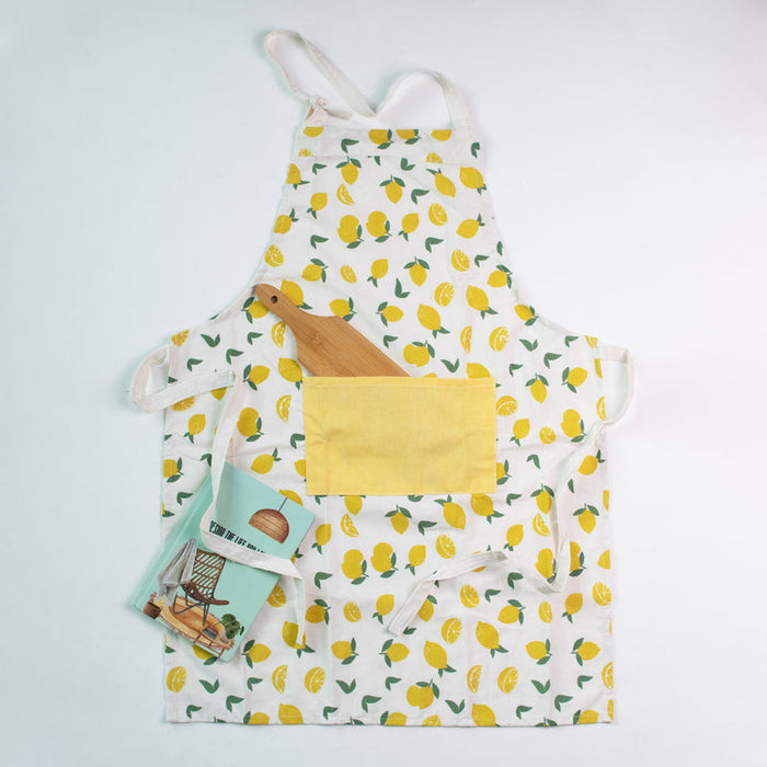 Lemon Print Kitchen Apron Apron June Trading