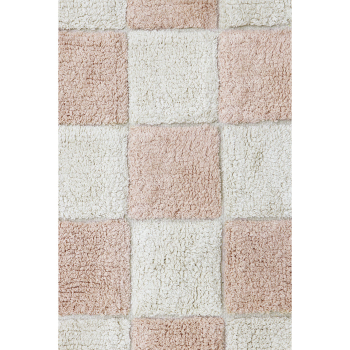 Little Chefs Kitchen Tiles Rose Washable Rug - Rugs by Roo