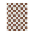 Little Chefs Kitchen Tiles Toffee Washable Rug - Rugs by Roo