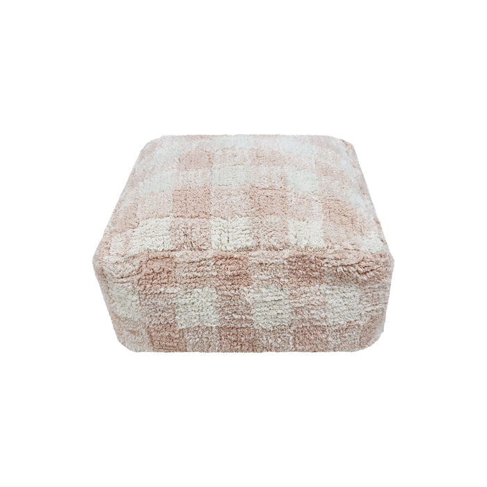 Little Chefs Vichy Rose Pouf - Rugs by Roo