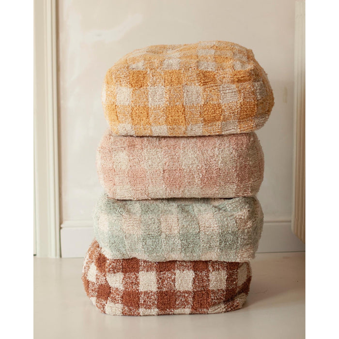 Little Chefs Vichy Rose Pouf - Rugs by Roo