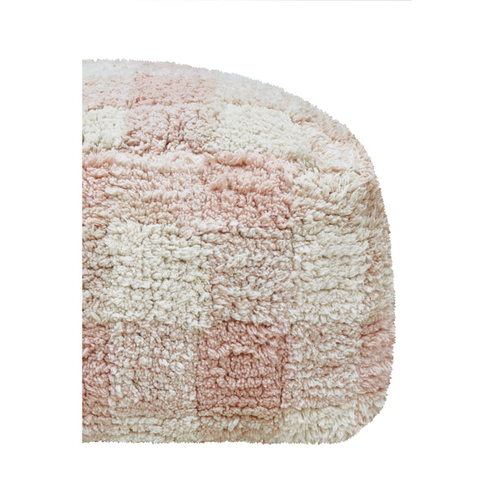 Little Chefs Vichy Rose Pouf - Rugs by Roo