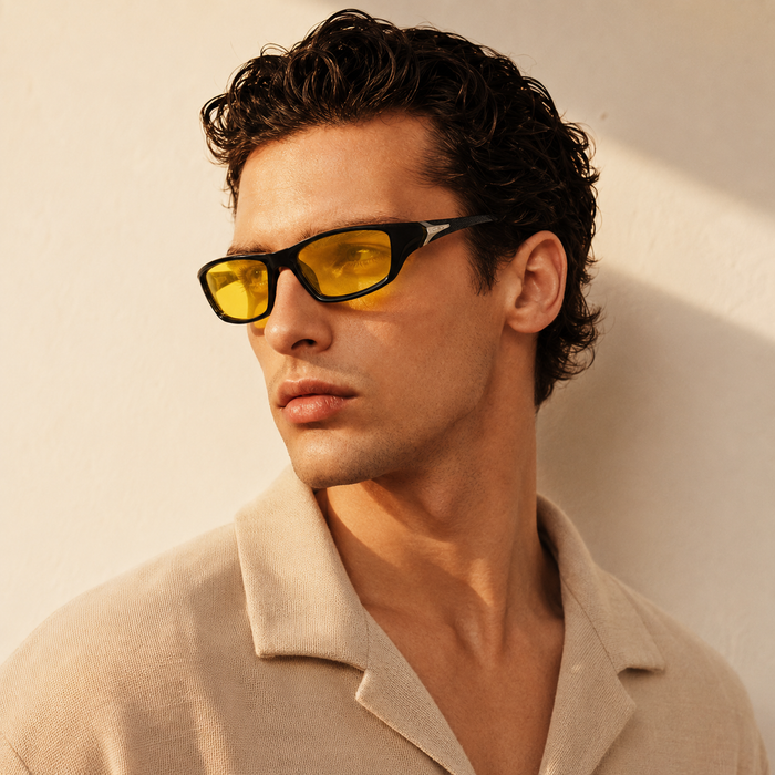 Live To Play Butter Yellow Sunglasses