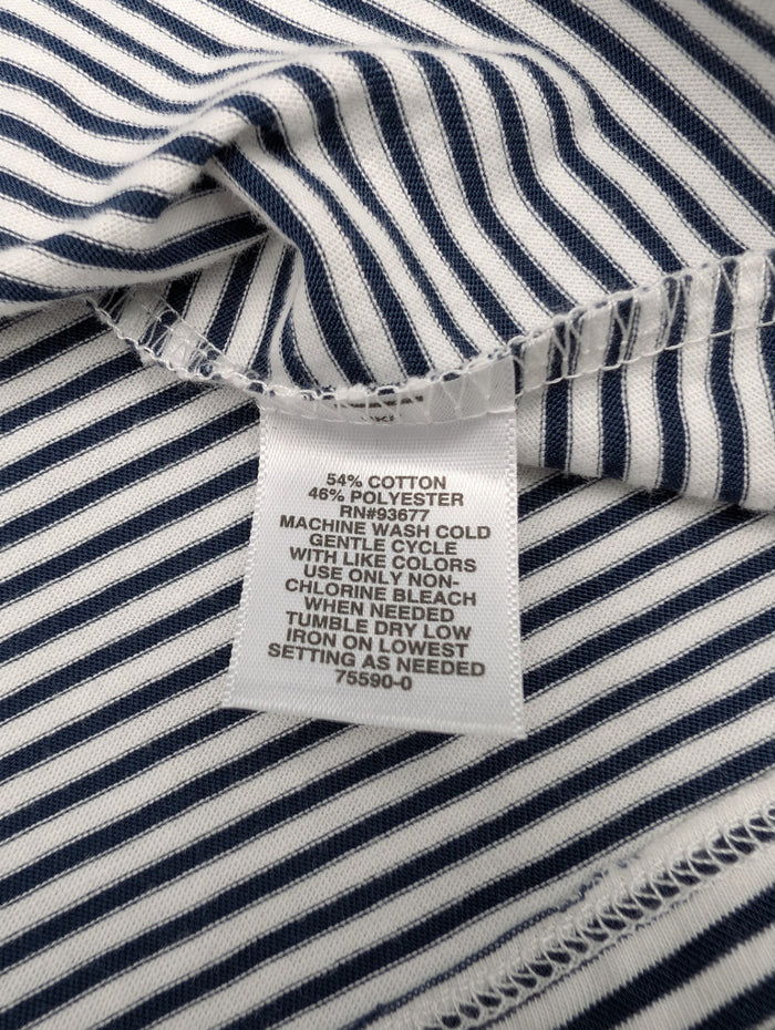 Liz Claiborne Black & White Striped Top