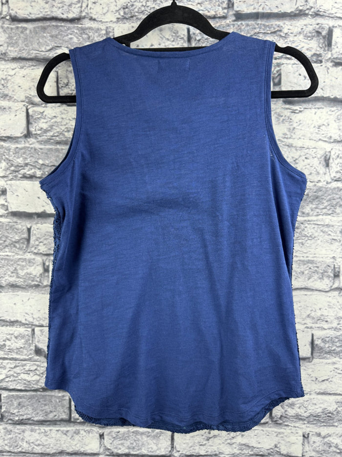 Liz Claiborne Navy Lace Tank Top