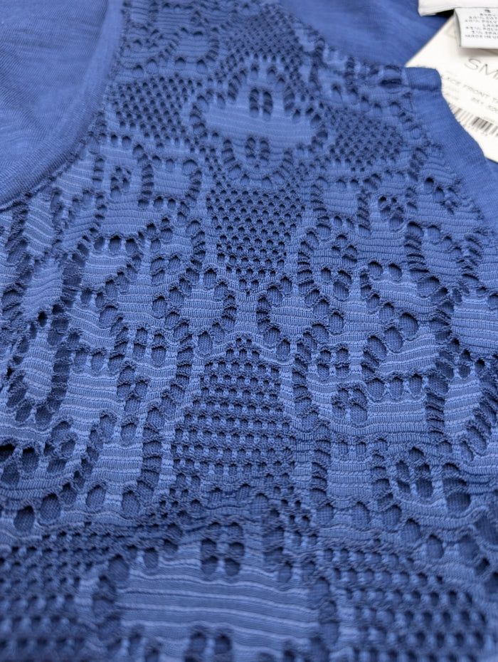 Liz Claiborne Navy Lace Tank Top