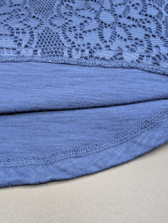 Liz Claiborne Navy Lace Tank Top