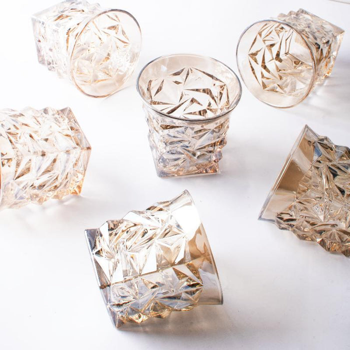Luxe Diamond Cut Glass (Set of 2)