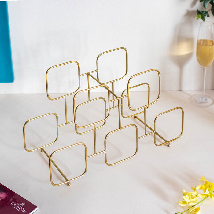 Luxurious Gold Wine Rack Wine Rack June Trading