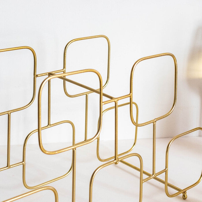 Luxurious Gold Wine Rack Wine Rack June Trading