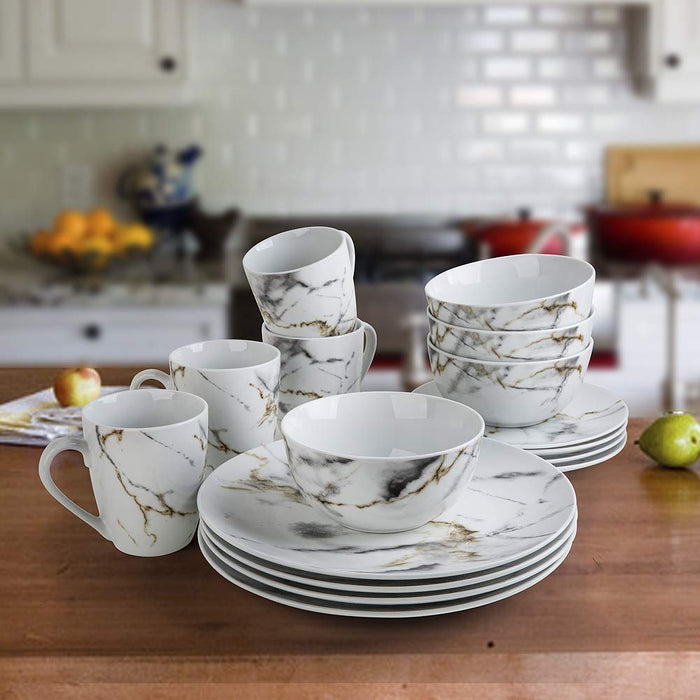 Luxury Marble Dinnerware Set