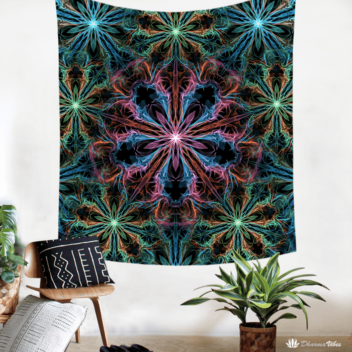 ManTrip by YantrArt Design Psychedelic Tapestry