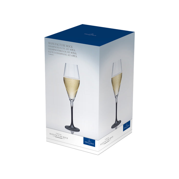 Manufact. Rock Bubbly drink flute, Set 4pcs