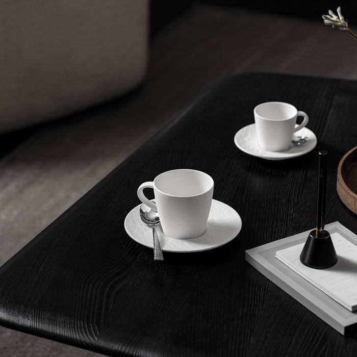 Manufacture Blanc Espresso Set-12 Pcs for 6 Persons