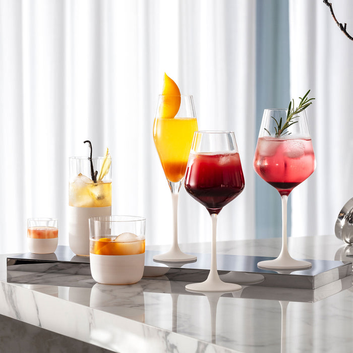 Manufacture Rock Blanc Old Fashioned Tumbler 250 ml Set Of 4 Pieces