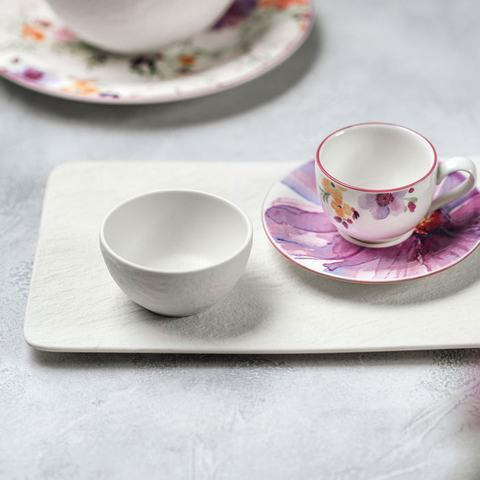 Manufacture Rock Blanc Rectangular Multifunctional Plate