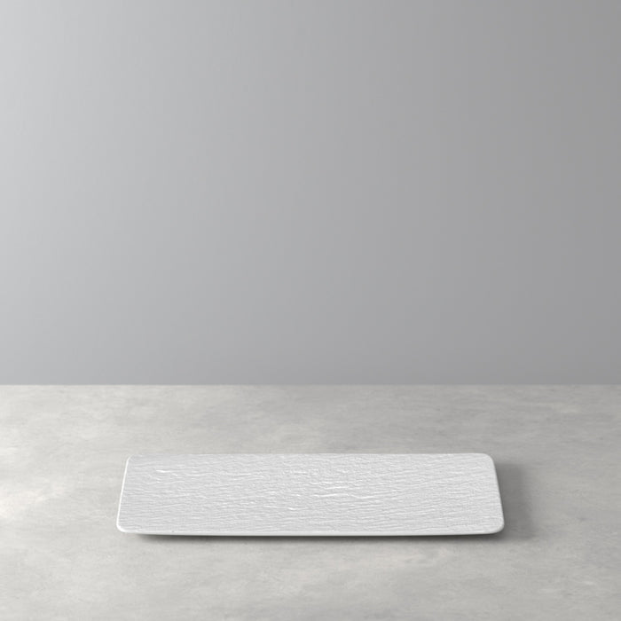 Manufacture Rock Blanc Rectangular Serving Plate 35 cm