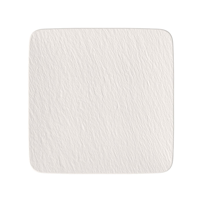 Manufacture Rock Blanc Square Serving Plate/Gourmet Plate 32.5 cm