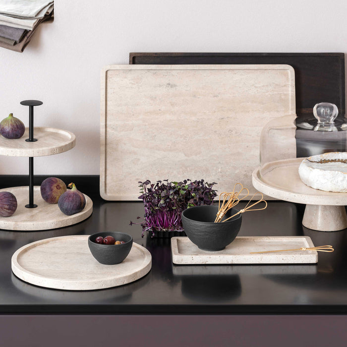 Manufacture Travertine Cake Stand