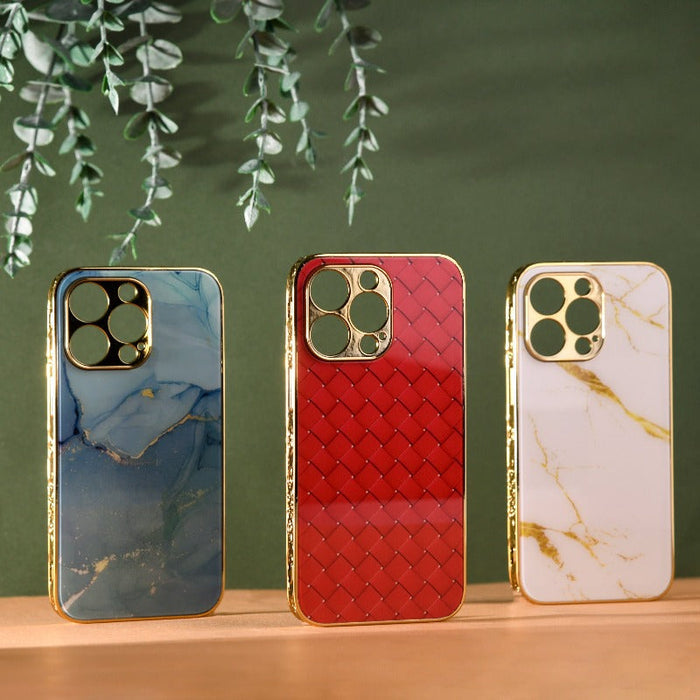 Marble Pattern Rose Gold Edge iPhone 12 Pro Max Case iPhone 12 Pro Max June Trading