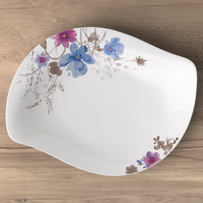 Mariefleur Gris Serve & Salad Bowl Flat 34 cm
