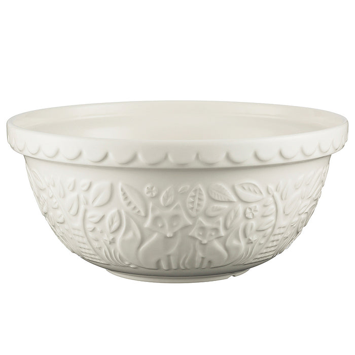 Mason Cash 'In The Forest' Mixing Bowl ~ Cream Fox 29cm | New Zealand Delivery | Sabato Auckland