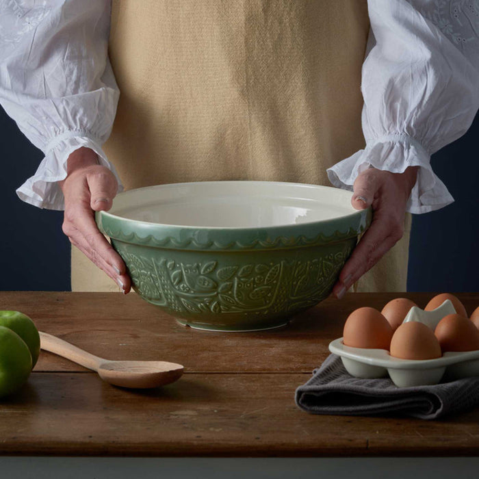 Mason Cash 'In The Forest' Mixing Bowl ~ Dark Green Owl 26cm | New Zealand Delivery | Sabato Auckland