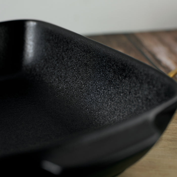 Matte Black Baking Tray Serving Bowls June Trading