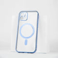 Metallichrome Azure Blue Magsafe Clear iPhone Cover Mobile Phone Cases June Trading iPhone 12
