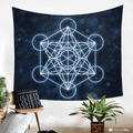 Metatron Sacred Geometry Tapestry by McAshe