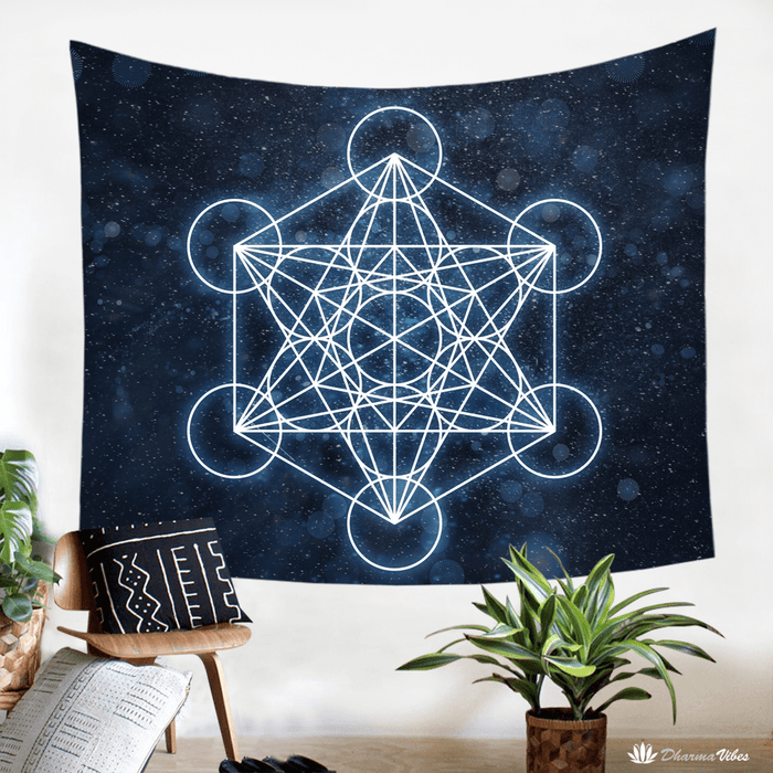 Metatron Sacred Geometry Tapestry by McAshe
